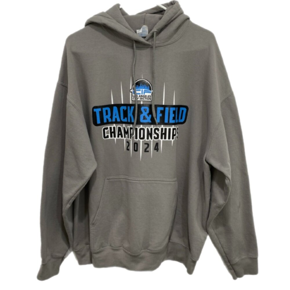 Los Angeles City Section Track & Field Championships 2024 Hoodie Gray XL - Picture 2 of 8